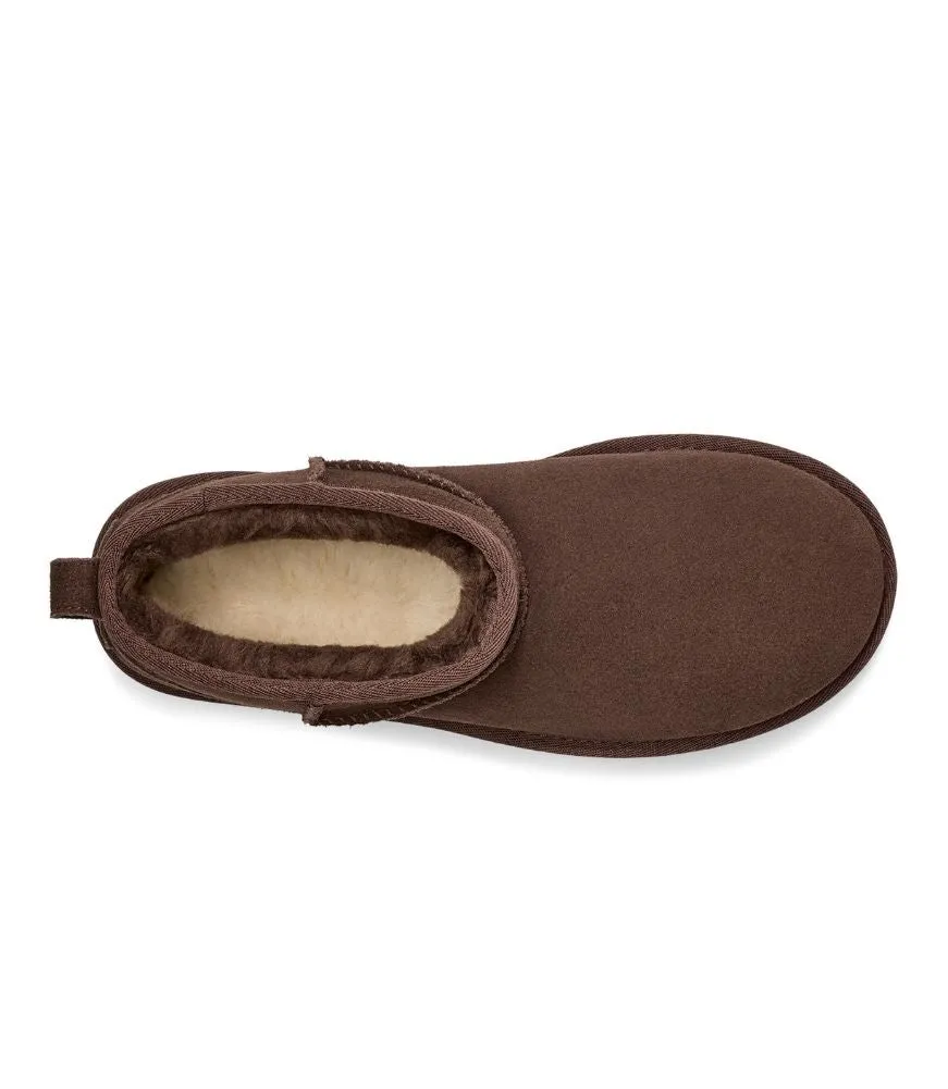 Classic Ultra Mini Platform in Burnt Cedar by UGG