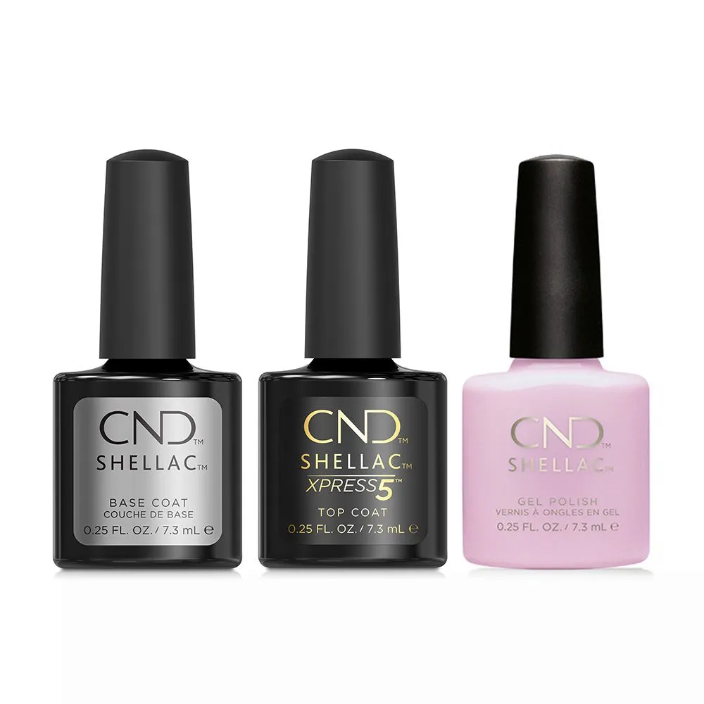 CND - Shellac Xpress5 Combo - Base, Top & Cake Pop (0.25 oz)