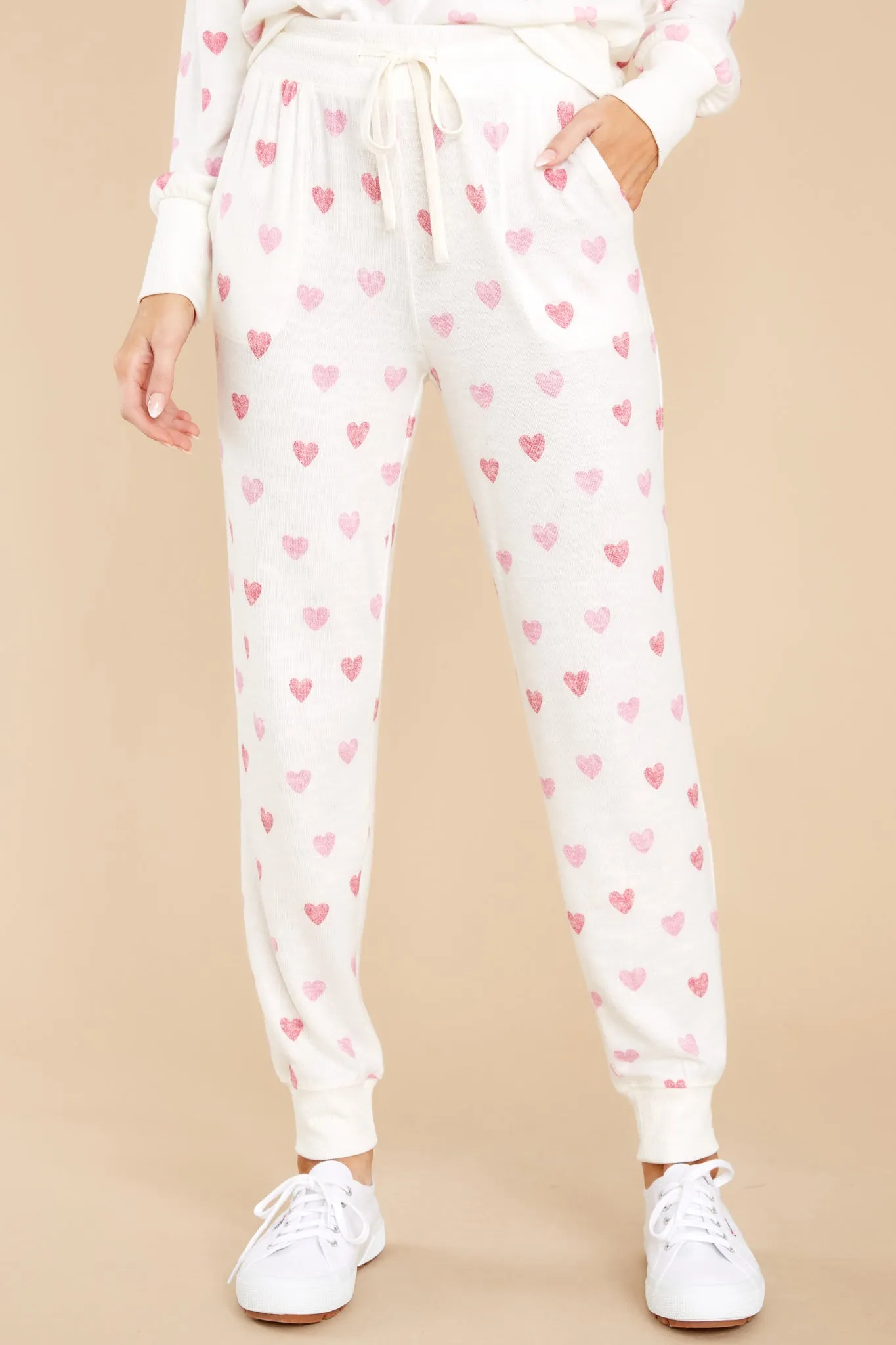 Comfy Bone Heart Jogger