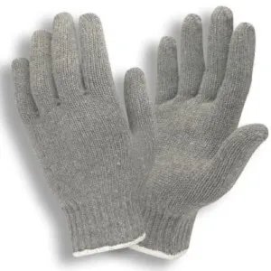 Cordova 3415GS Standard-Weight Machine Knit Gloves, Gray, Small, 1 Dozen