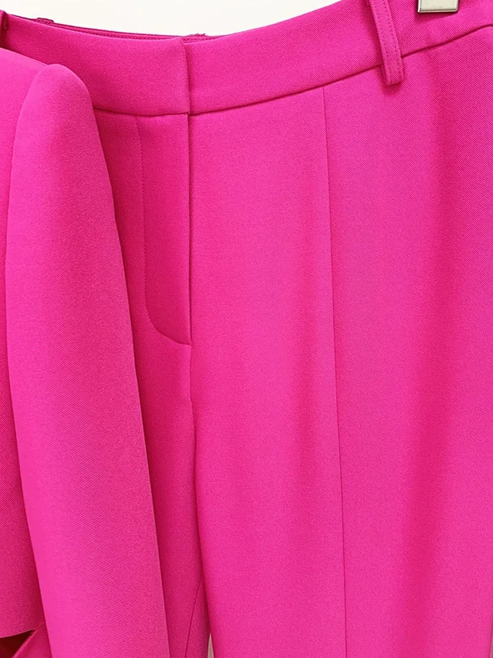 COUPERA Cut-out Blazer & Pants Set in Fuchsia