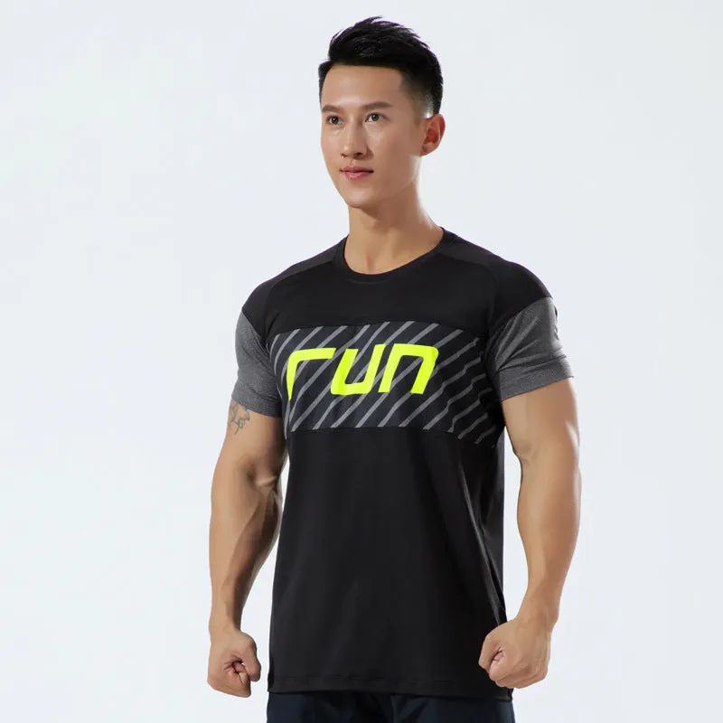 Custom High Quality Training Gym Sport Shirt Tops Quick Dry Men Running T- Shirt Manufacturer