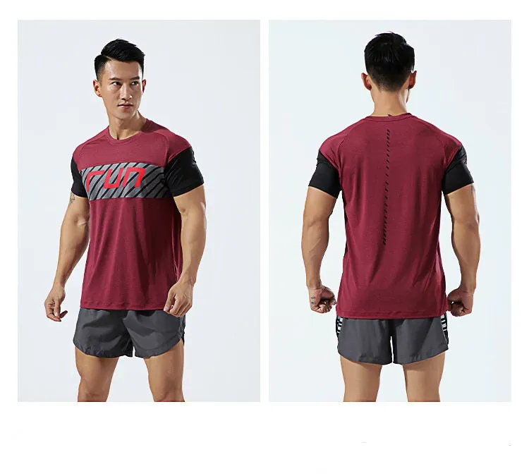 Custom High Quality Training Gym Sport Shirt Tops Quick Dry Men Running T- Shirt Manufacturer