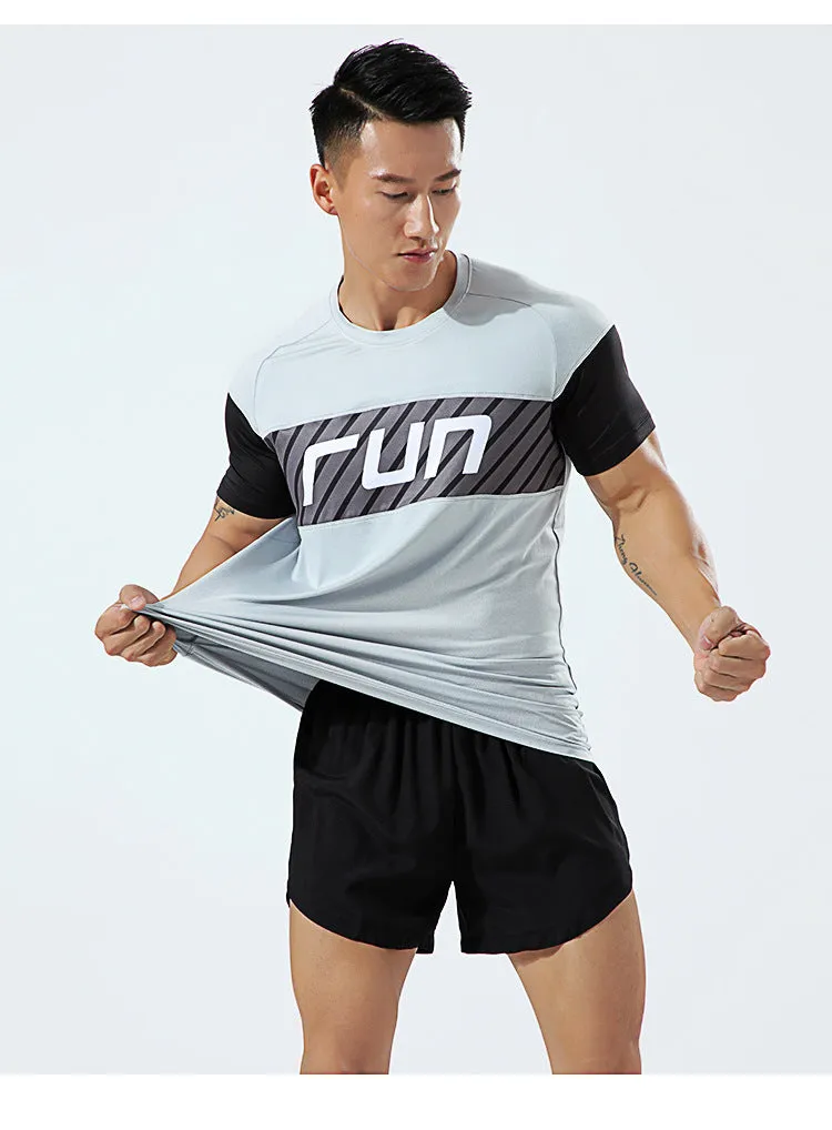 Custom High Quality Training Gym Sport Shirt Tops Quick Dry Men Running T- Shirt Manufacturer