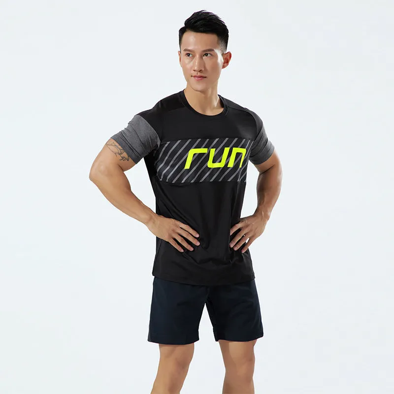 Custom High Quality Training Gym Sport Shirt Tops Quick Dry Men Running T- Shirt Manufacturer