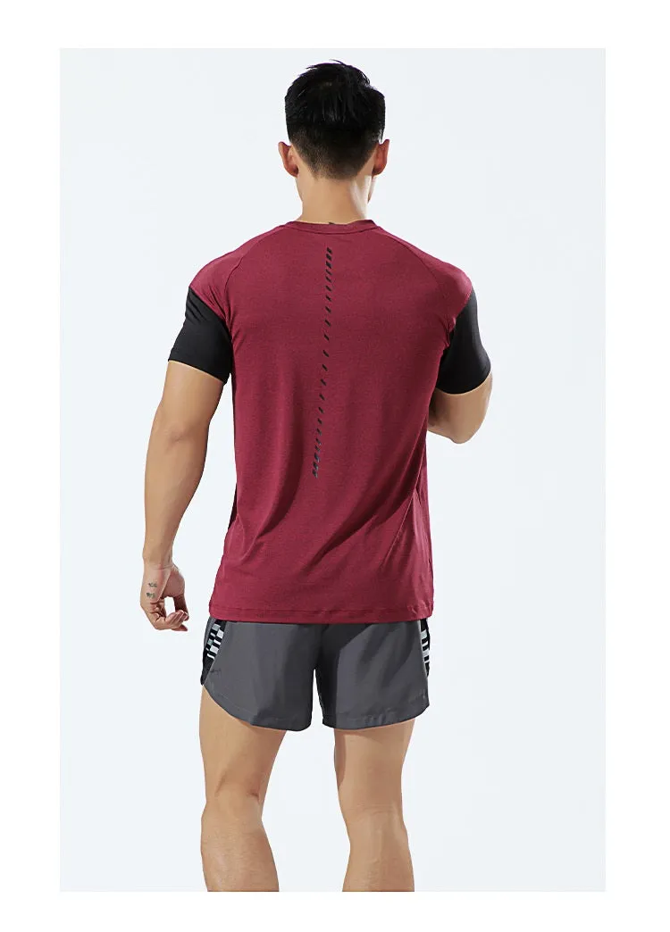 Custom High Quality Training Gym Sport Shirt Tops Quick Dry Men Running T- Shirt Manufacturer