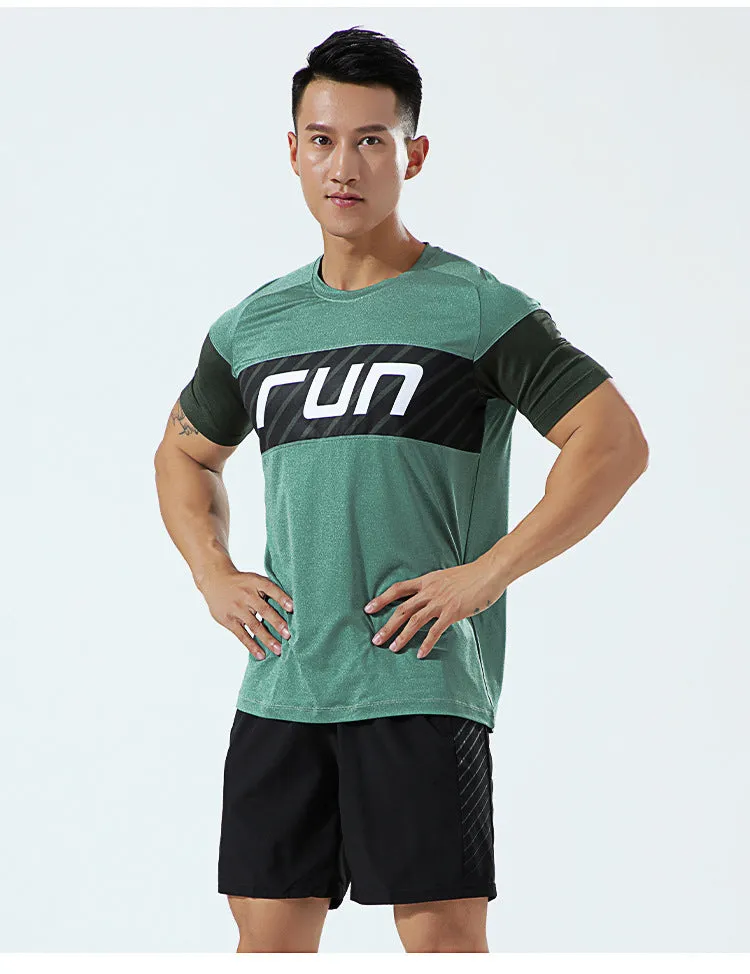 Custom High Quality Training Gym Sport Shirt Tops Quick Dry Men Running T- Shirt Manufacturer