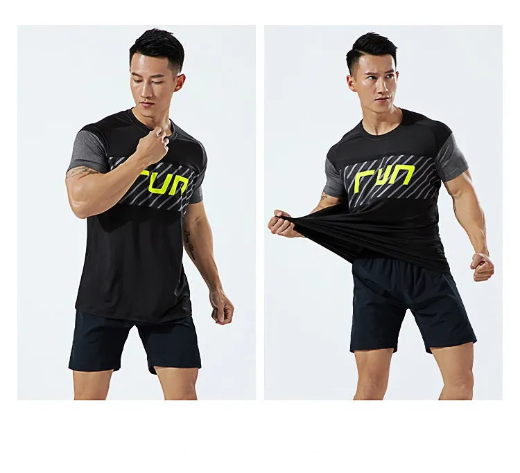 Custom High Quality Training Gym Sport Shirt Tops Quick Dry Men Running T- Shirt Manufacturer