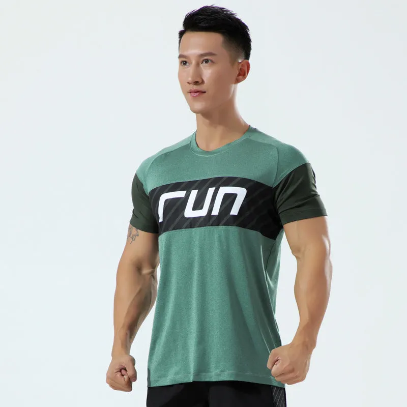 Custom High Quality Training Gym Sport Shirt Tops Quick Dry Men Running T- Shirt Manufacturer