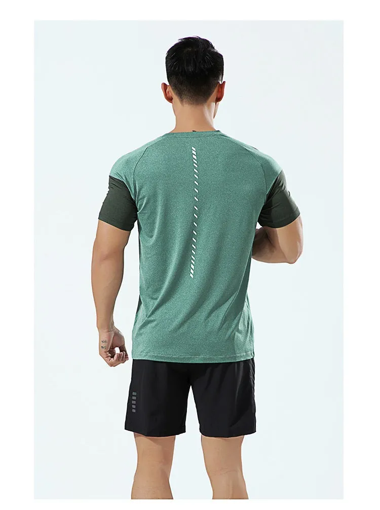 Custom High Quality Training Gym Sport Shirt Tops Quick Dry Men Running T- Shirt Manufacturer