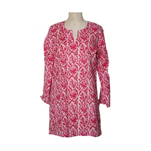 Dolma Cotton Tunic Top Berry