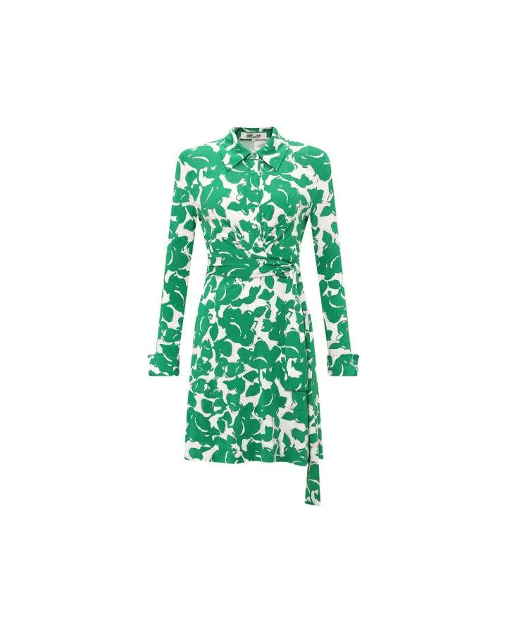 DVF Didi Green Floral Dress