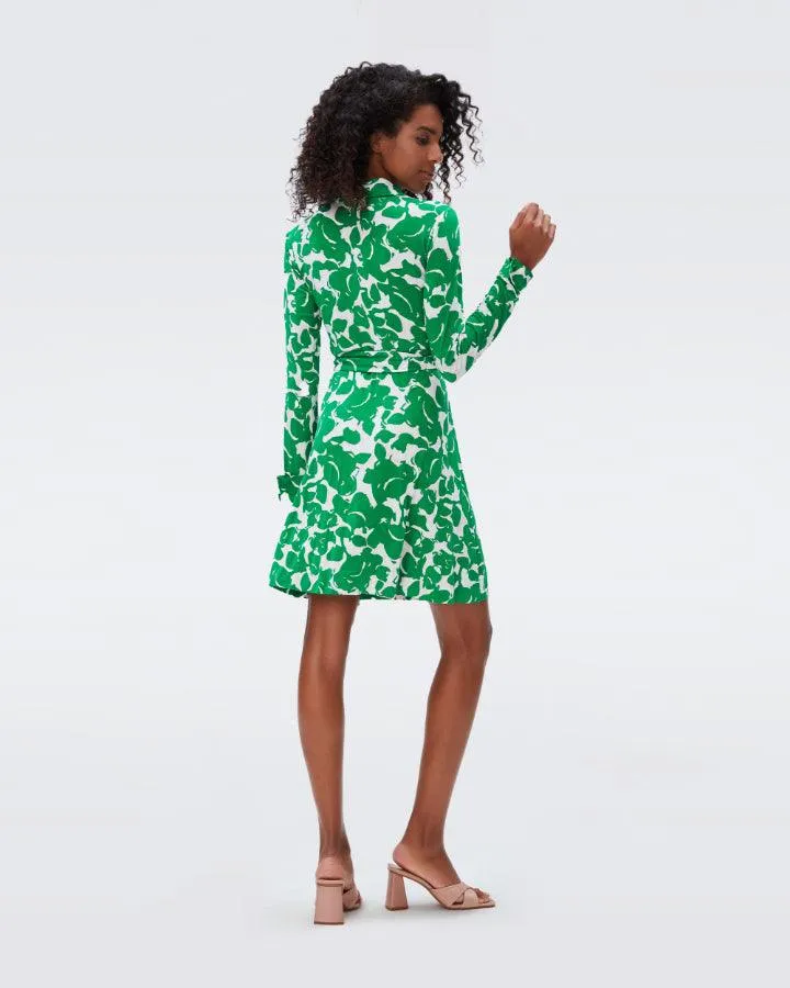 DVF Didi Green Floral Dress