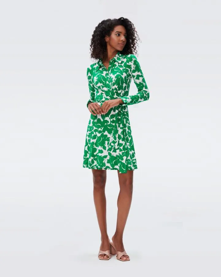 DVF Didi Green Floral Dress