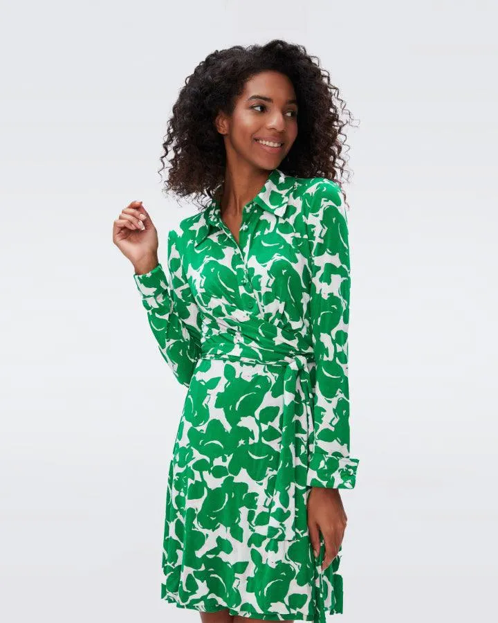 DVF Didi Green Floral Dress