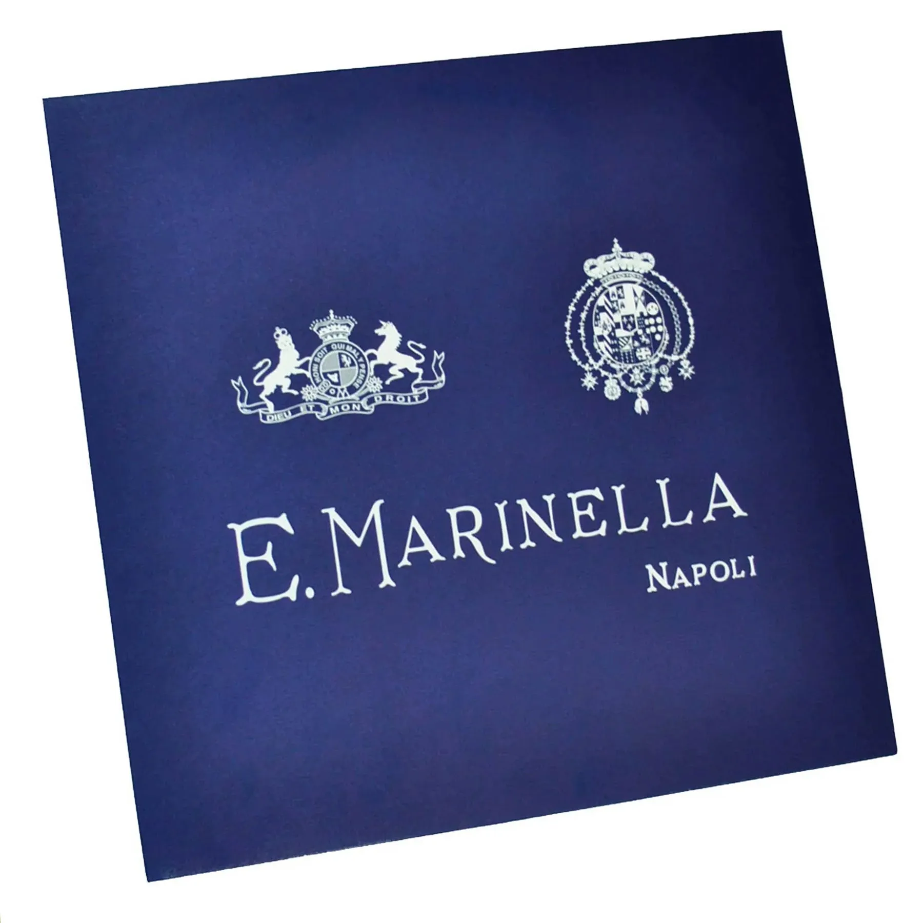 E. Marinella Scarf Cream Taupe Il Chiostro - Twill Silk Square Foulard