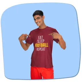 Eat Sleep Football Repeat - Men's T-Shirt