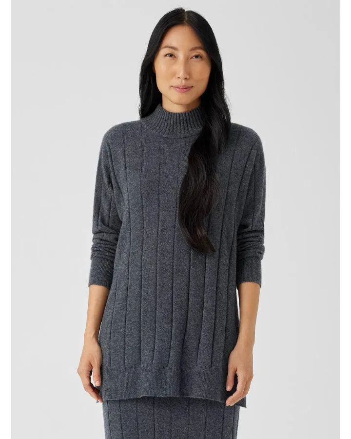 Eileen Fisher Cashmere High Neck Tunic