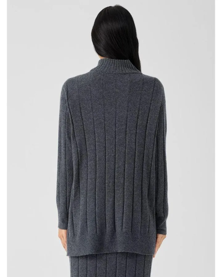 Eileen Fisher Cashmere High Neck Tunic