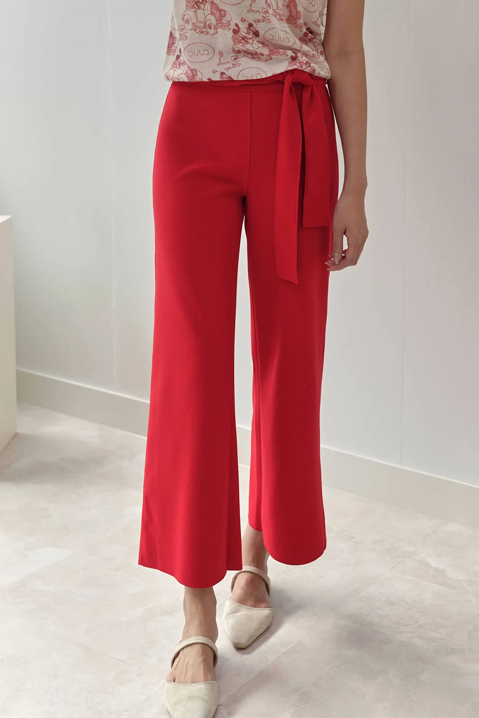 Elise Ribbon Tie Pants