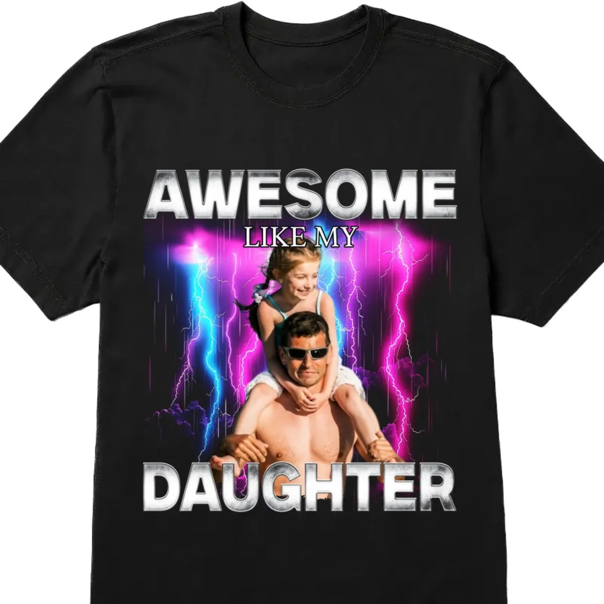 Family - Awesome Like My Daughter Bootleg Style - Personalized Unisex T-shirt, Hoodie, Sweatshirt