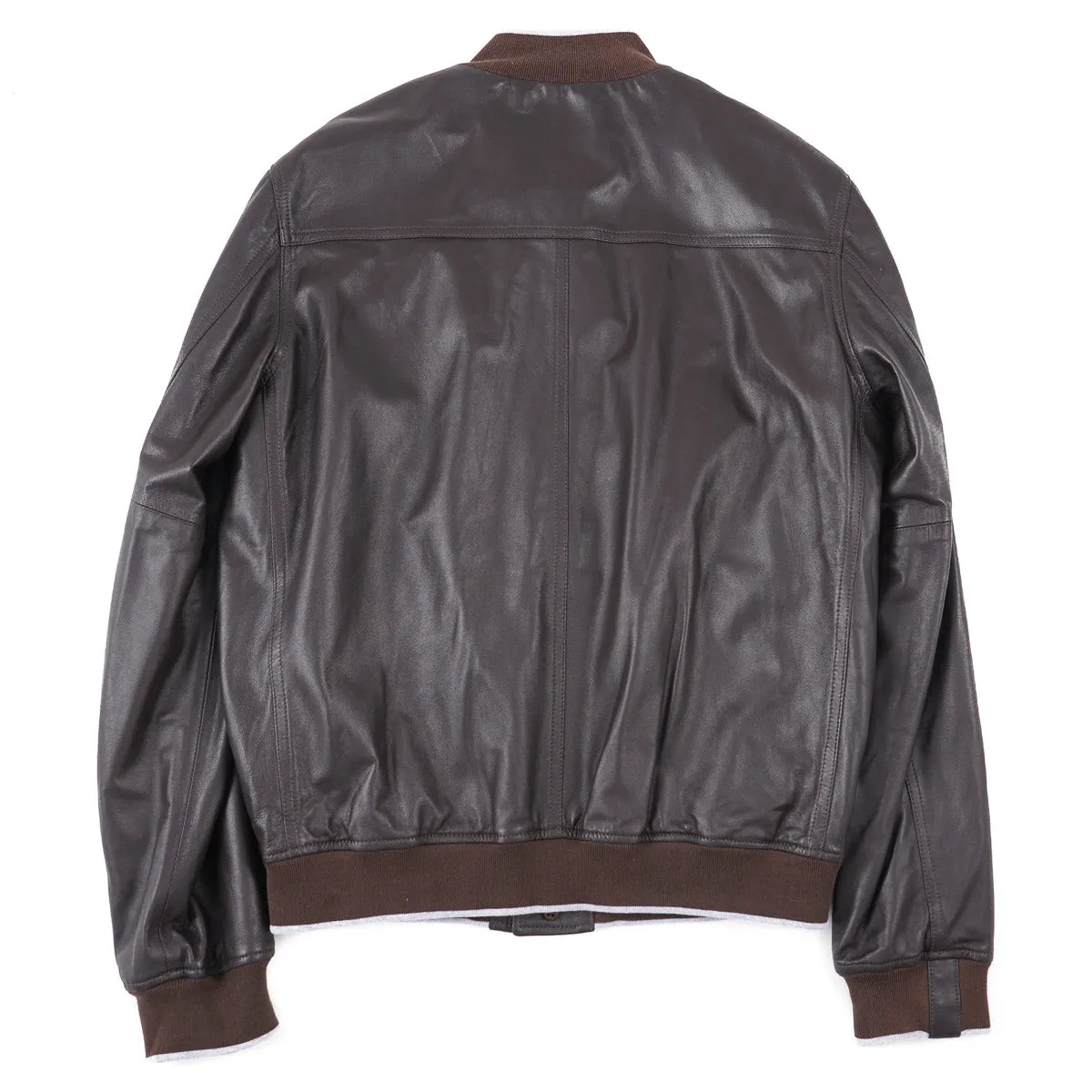 Fedeli Nappa Leather Bomber Jacket