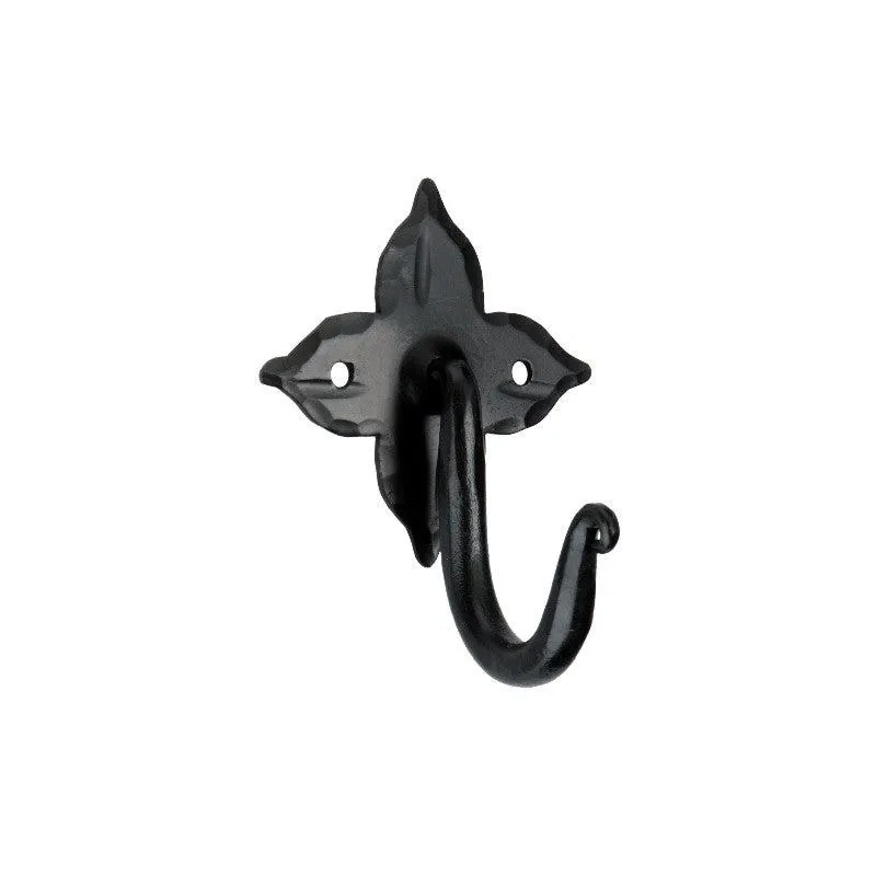 Floret Coat Hook Matt Black