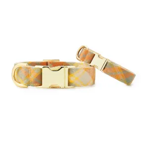 Foggy Dog Harvest Plaid Flannel Dog Collar