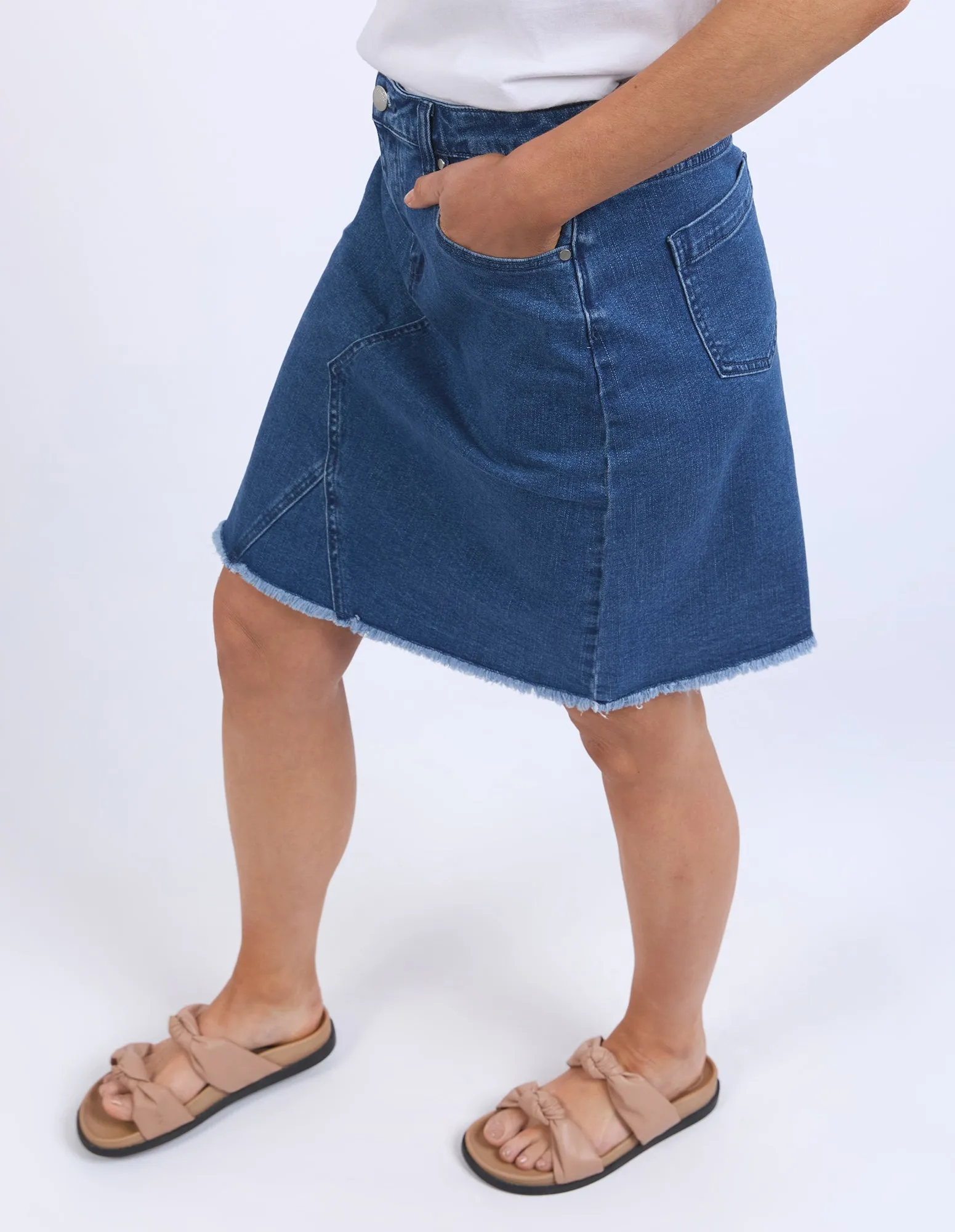 Foxwood Belle Skirt - Mid Blue