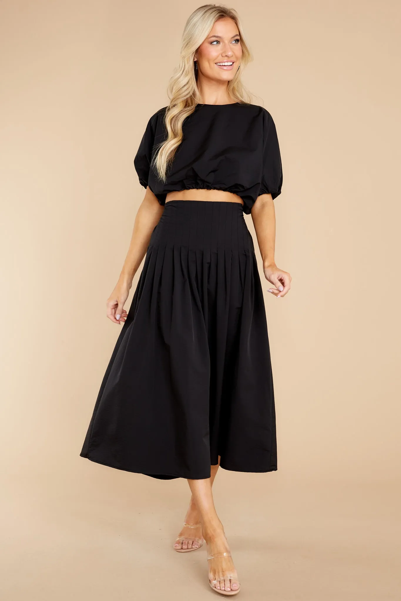 Freedom Calls Black Two Piece Set