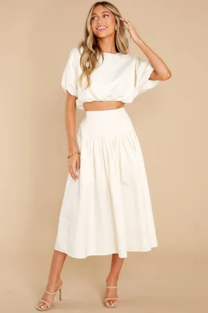 Freedom Calls Cream Two Piece Set