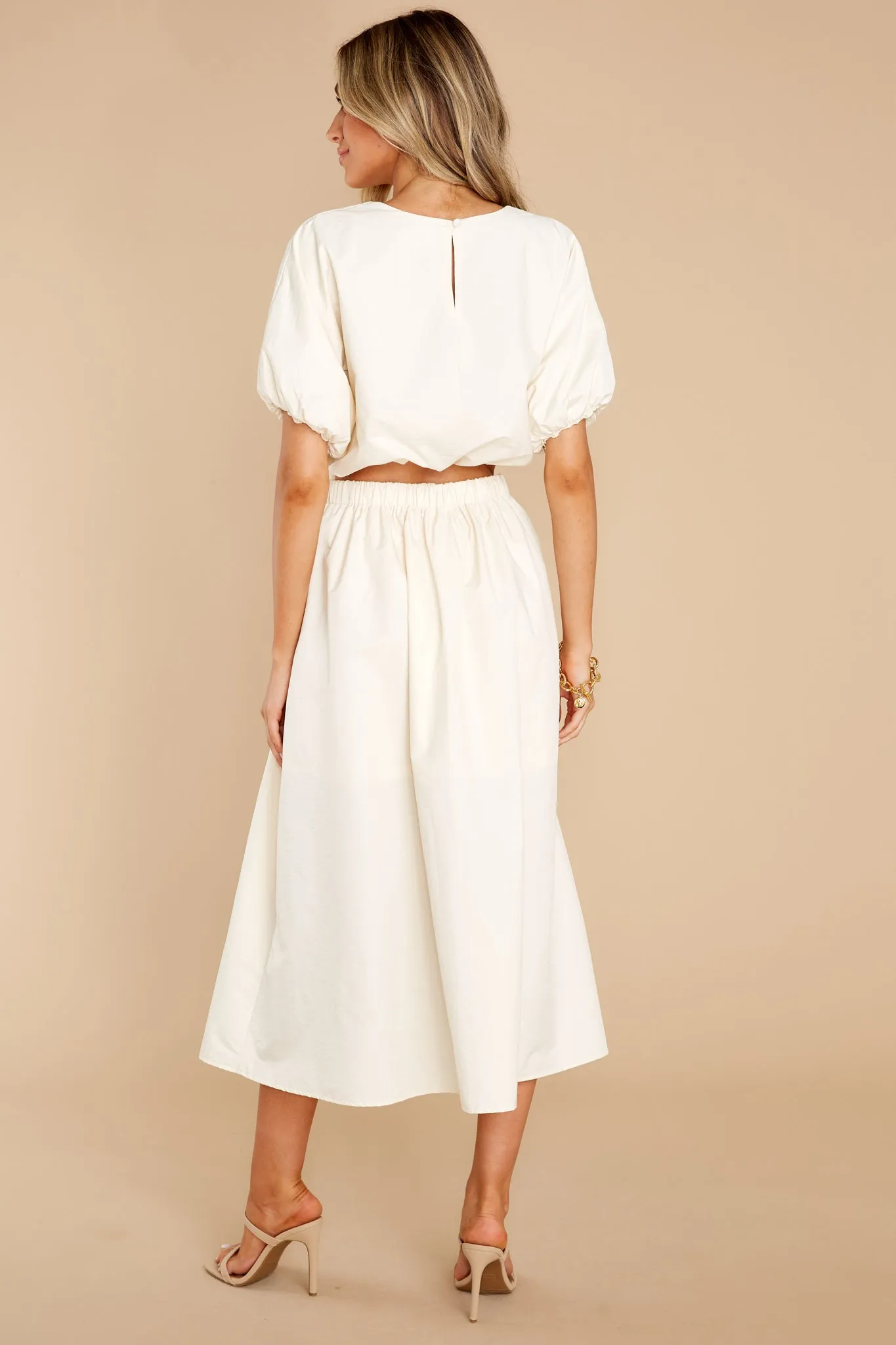 Freedom Calls Cream Two Piece Set