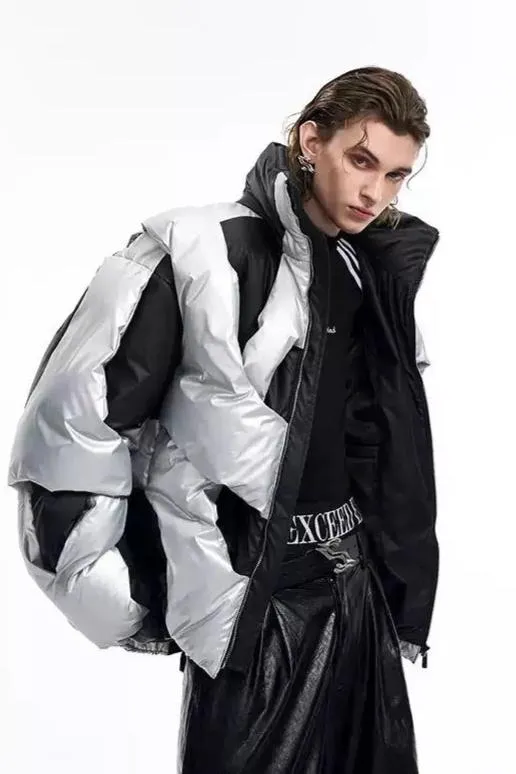 Futuristic Structured Puffer Jacket