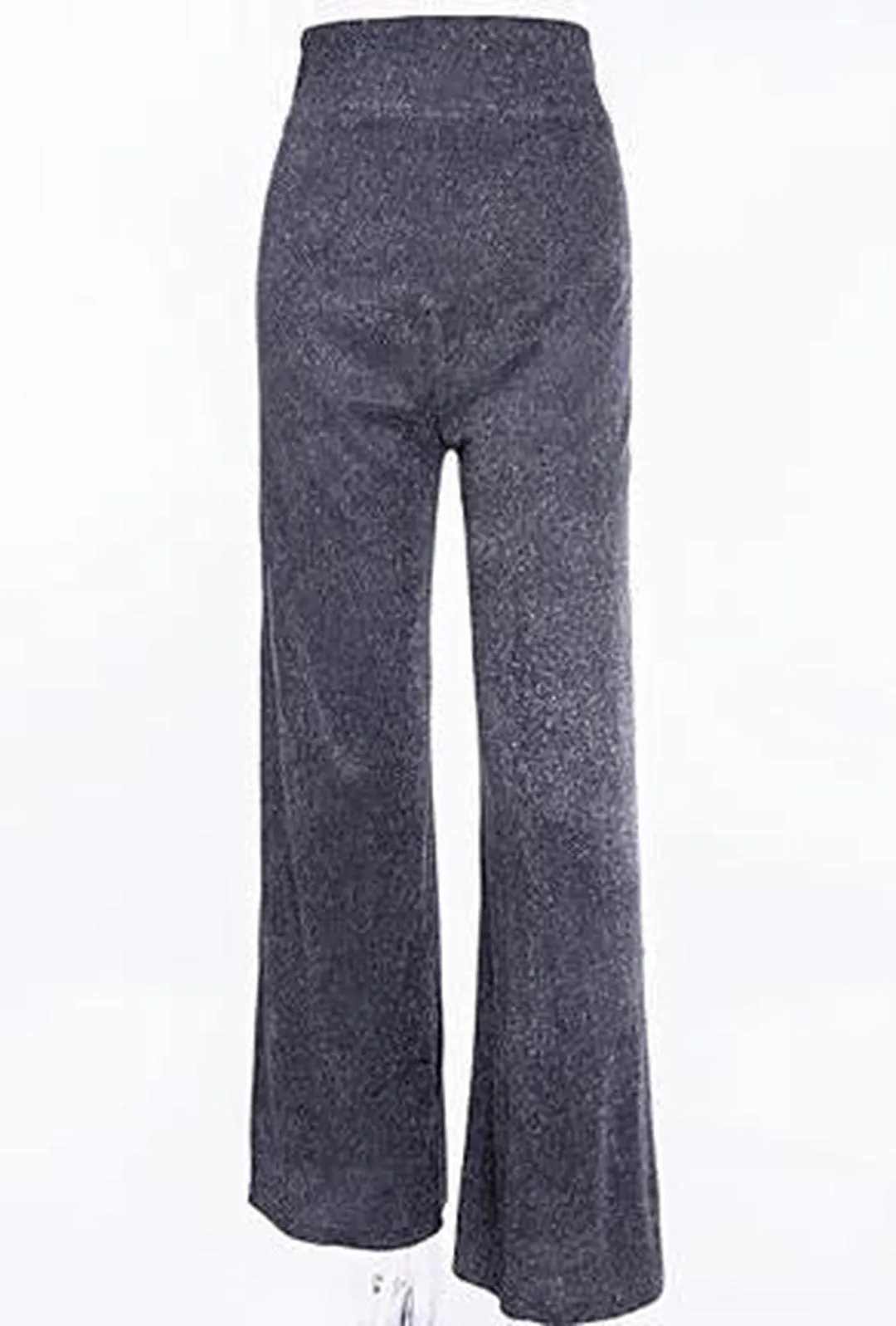 GINGER - LUREX FLARE KNIT PANTS