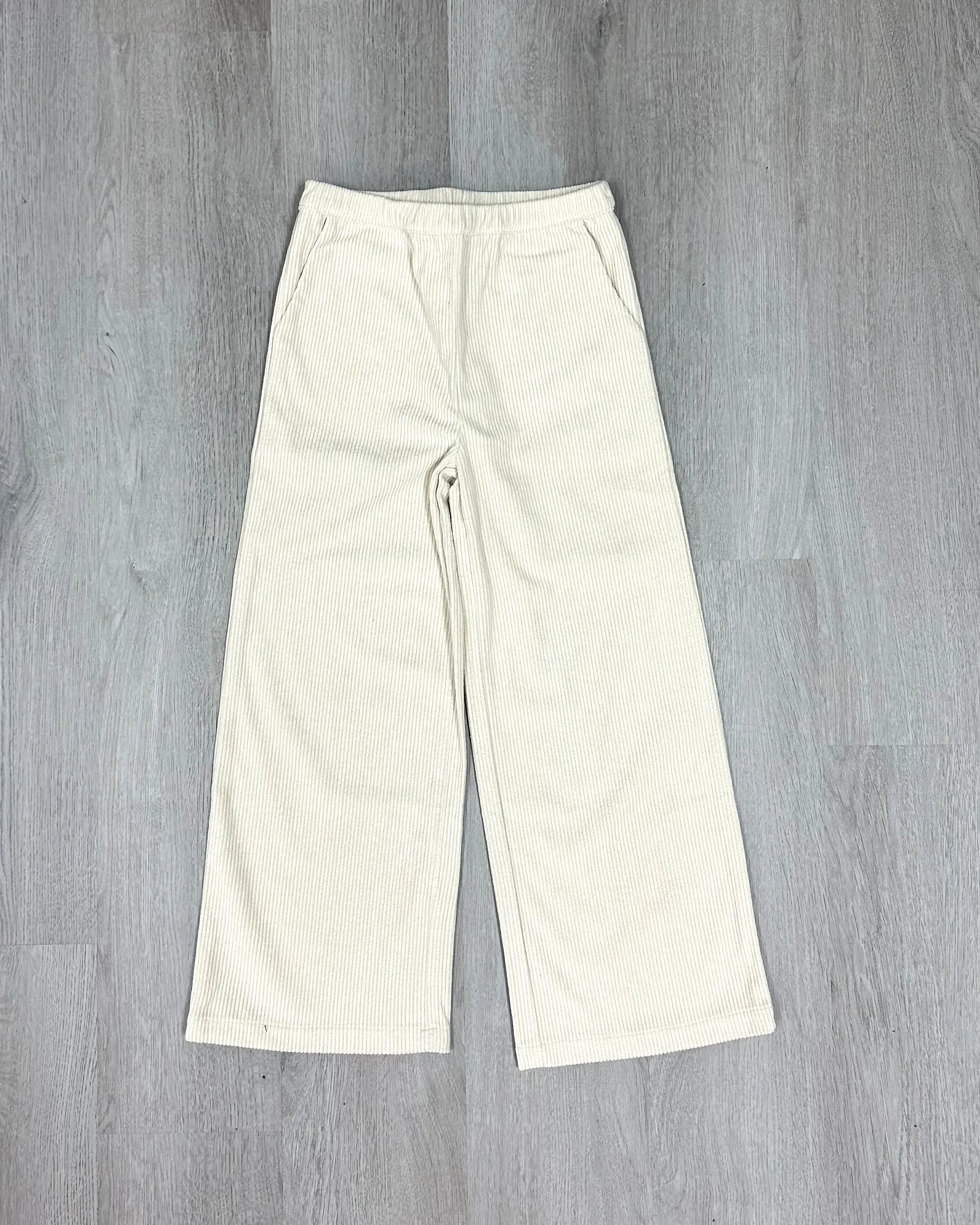 Girls Corduroy Pants - Ecru