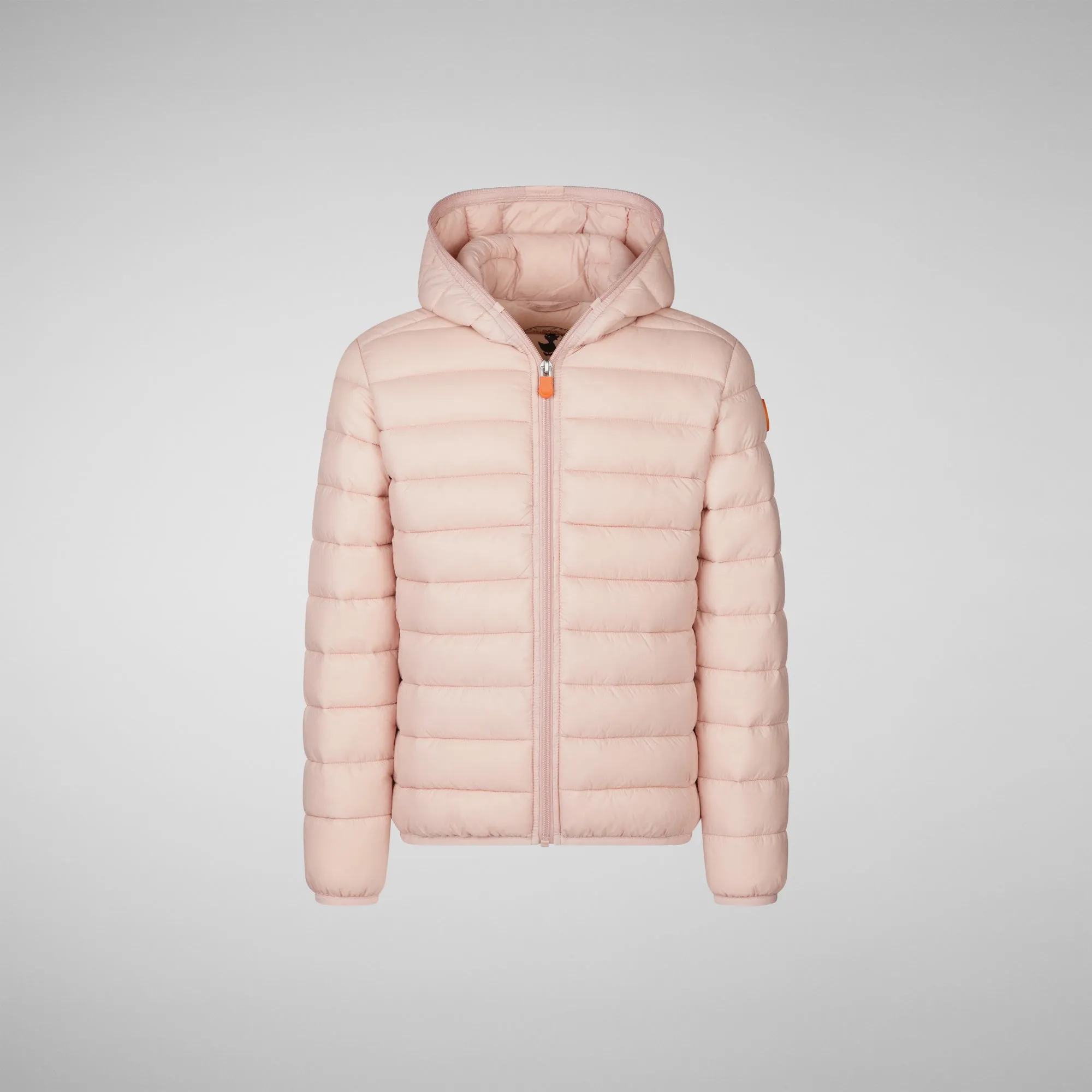 Girls' Lily Hooded Puffer Jacket in Blush Pink