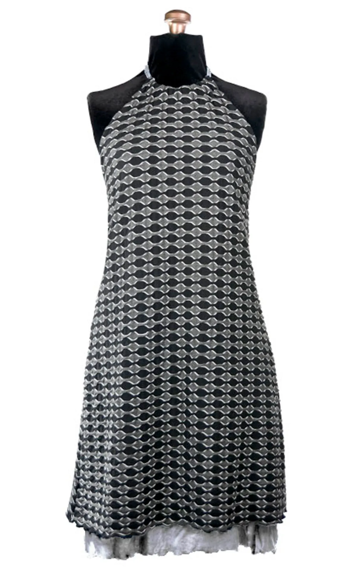 Halter Dress - Lunar Eclipse with Jersey Knit (Only One Small W/ Blue Moon Left!)