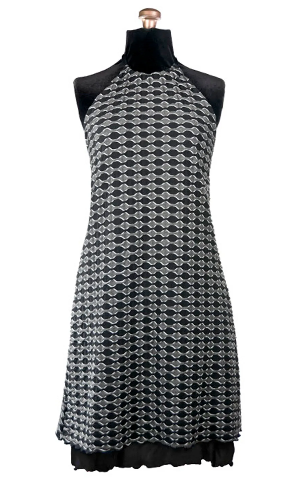 Halter Dress - Lunar Eclipse with Jersey Knit (Only One Small W/ Blue Moon Left!)