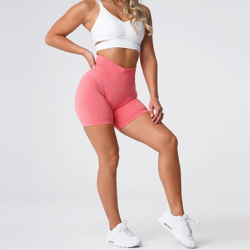 High Waist Seamless Booty Lift Quick-Dry Yoga Shorts & Gym Wear