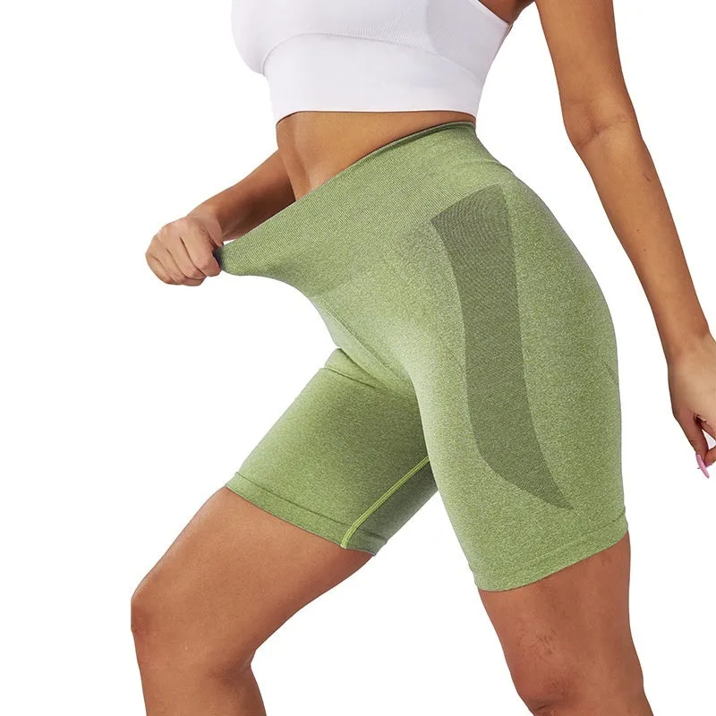 High Waist Seamless Booty Lift Quick-Dry Yoga Shorts & Gym Wear