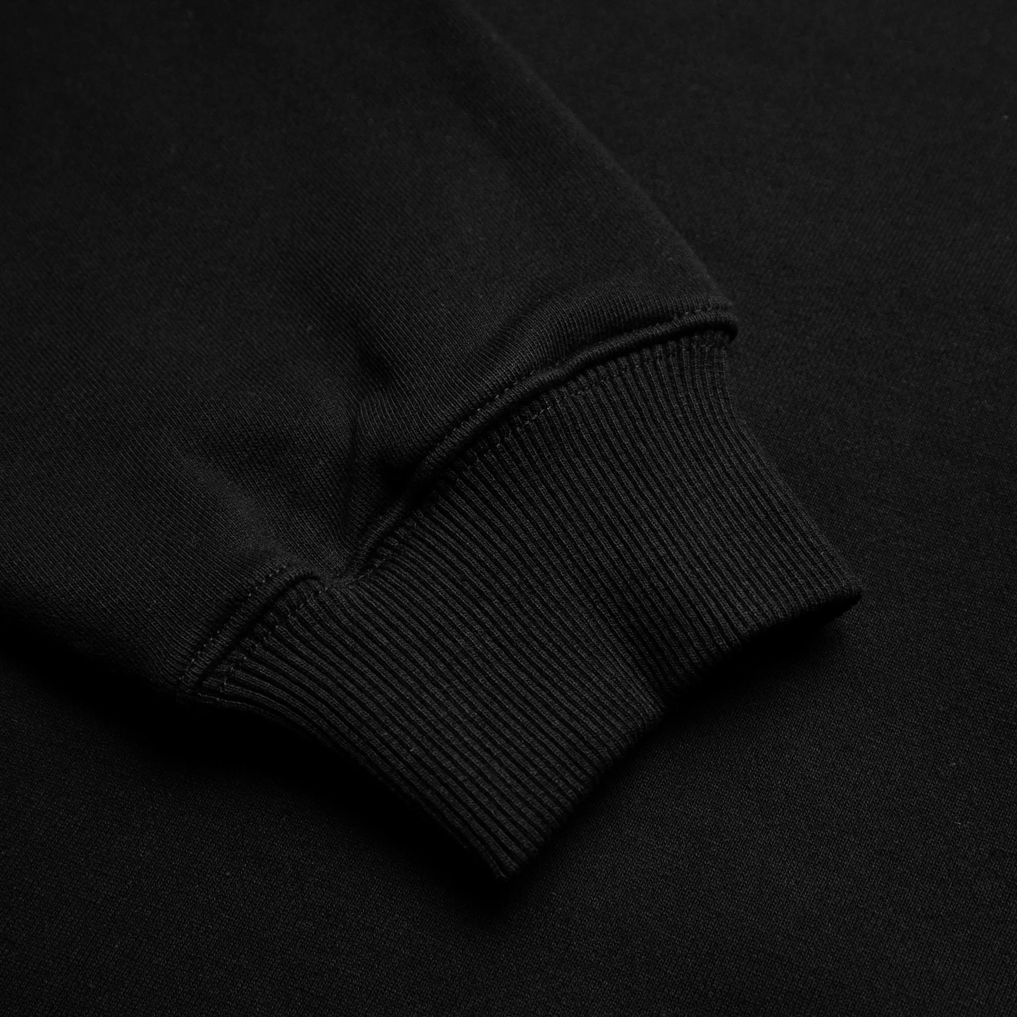 HOMME  Rubber Patch Crewneck Black