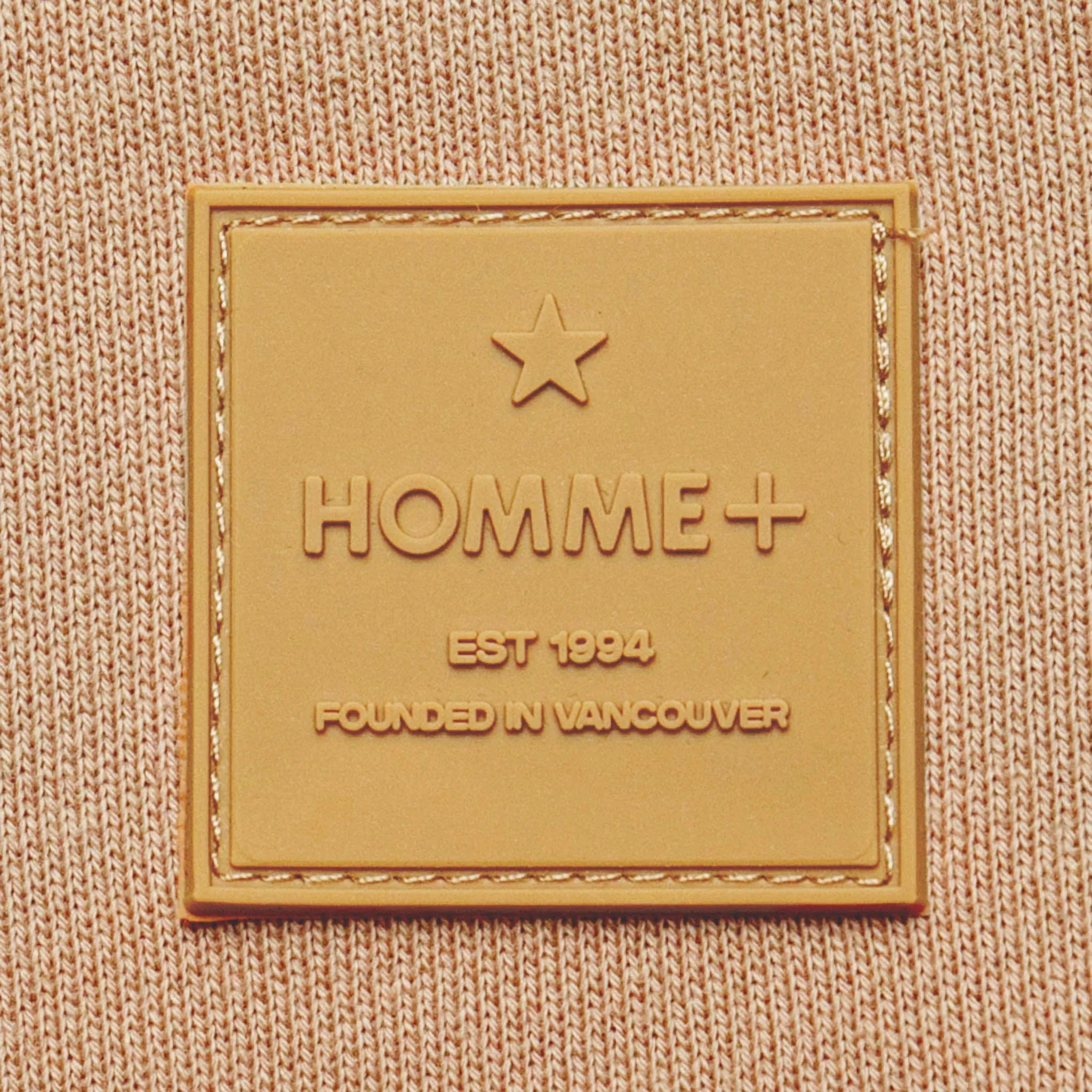 HOMME  Rubber Patch Shorts Caramel