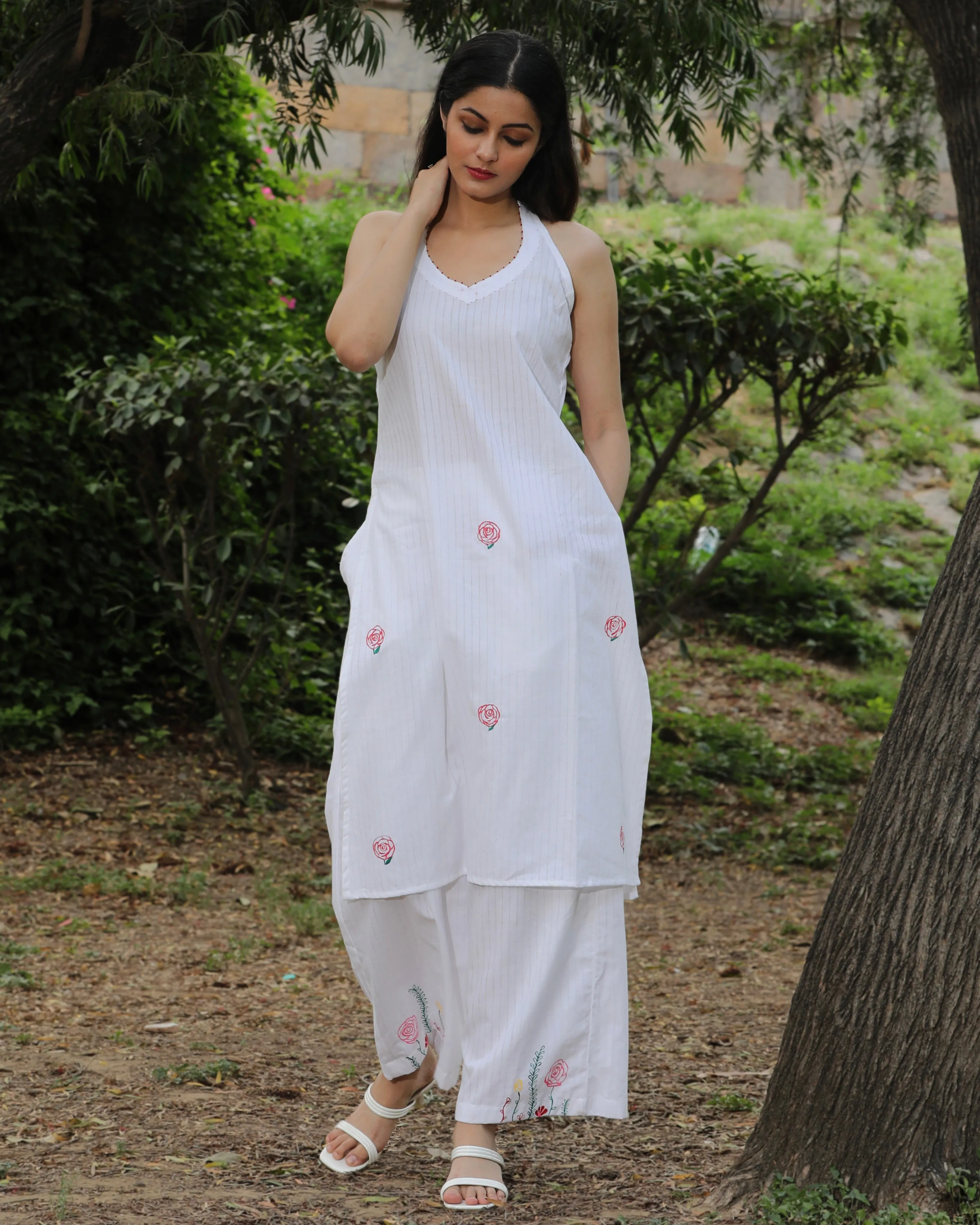 Indian rose tunic set