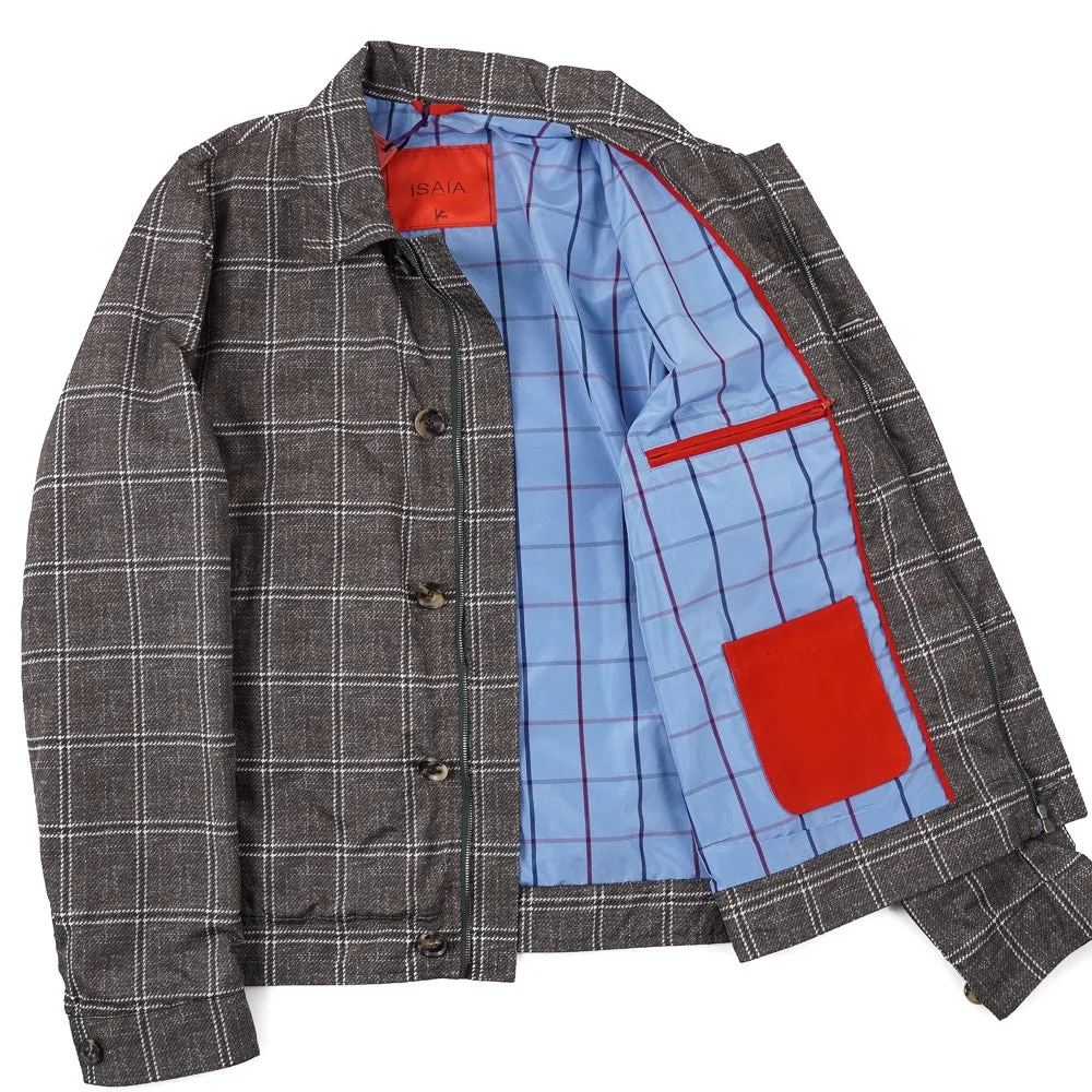 Isaia Lightweight Printed Flight Jacket