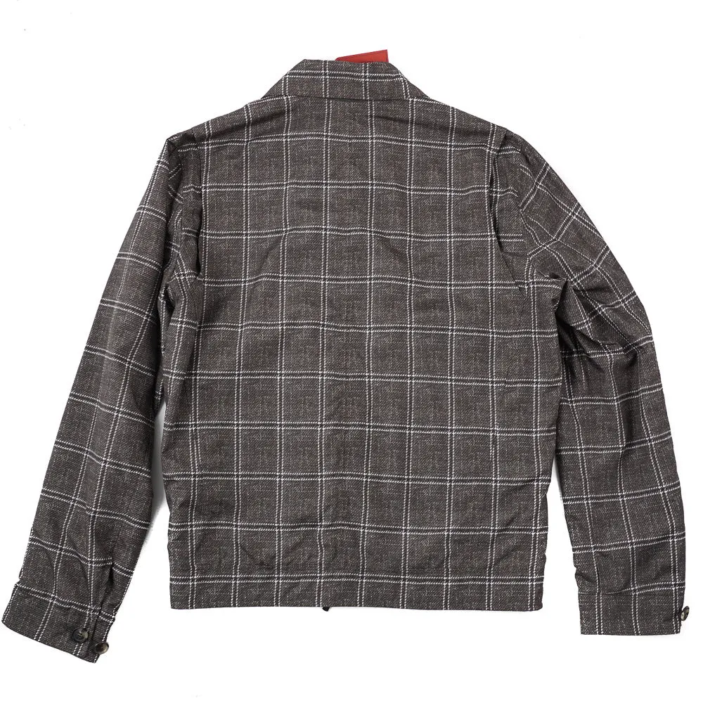 Isaia Lightweight Printed Flight Jacket