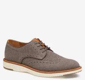 Johnston & Murphy Upton Knit Wingtip, Gray