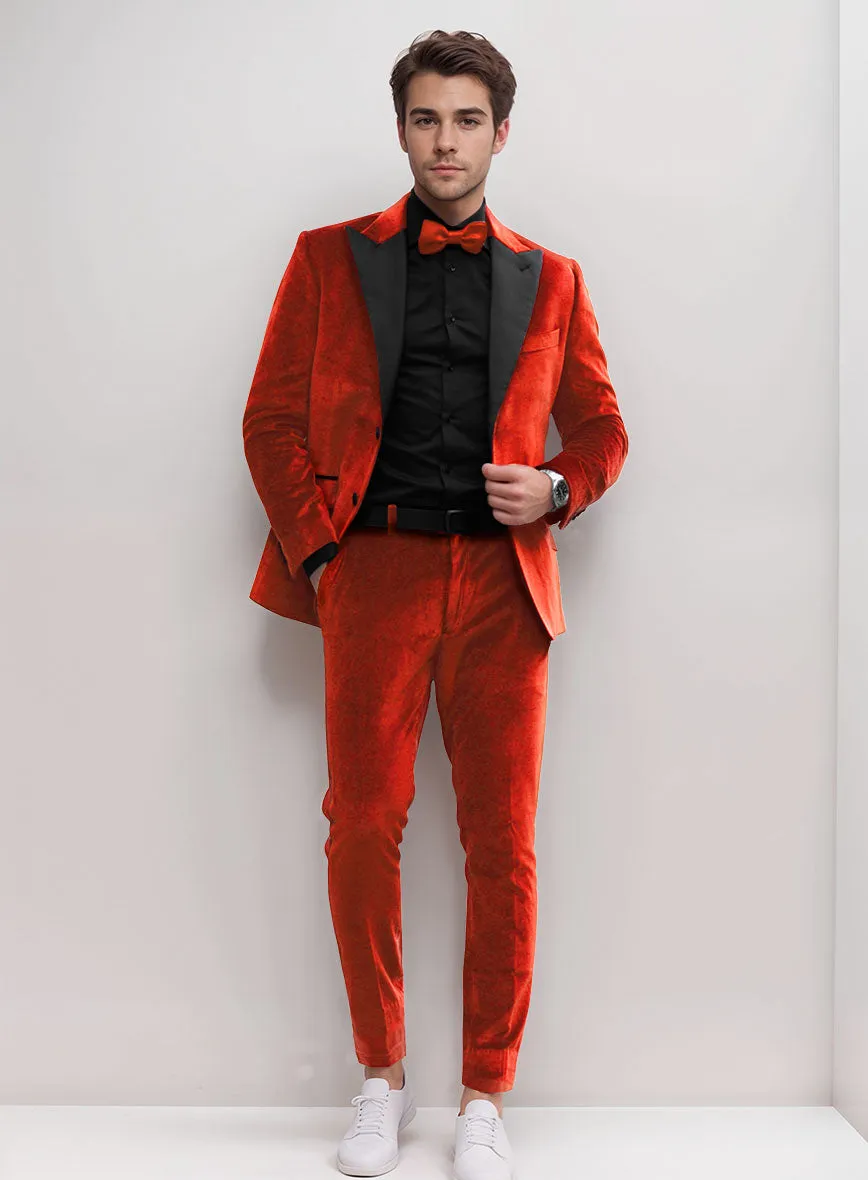 Kingsman Orange Velvet Tuxedo Suit