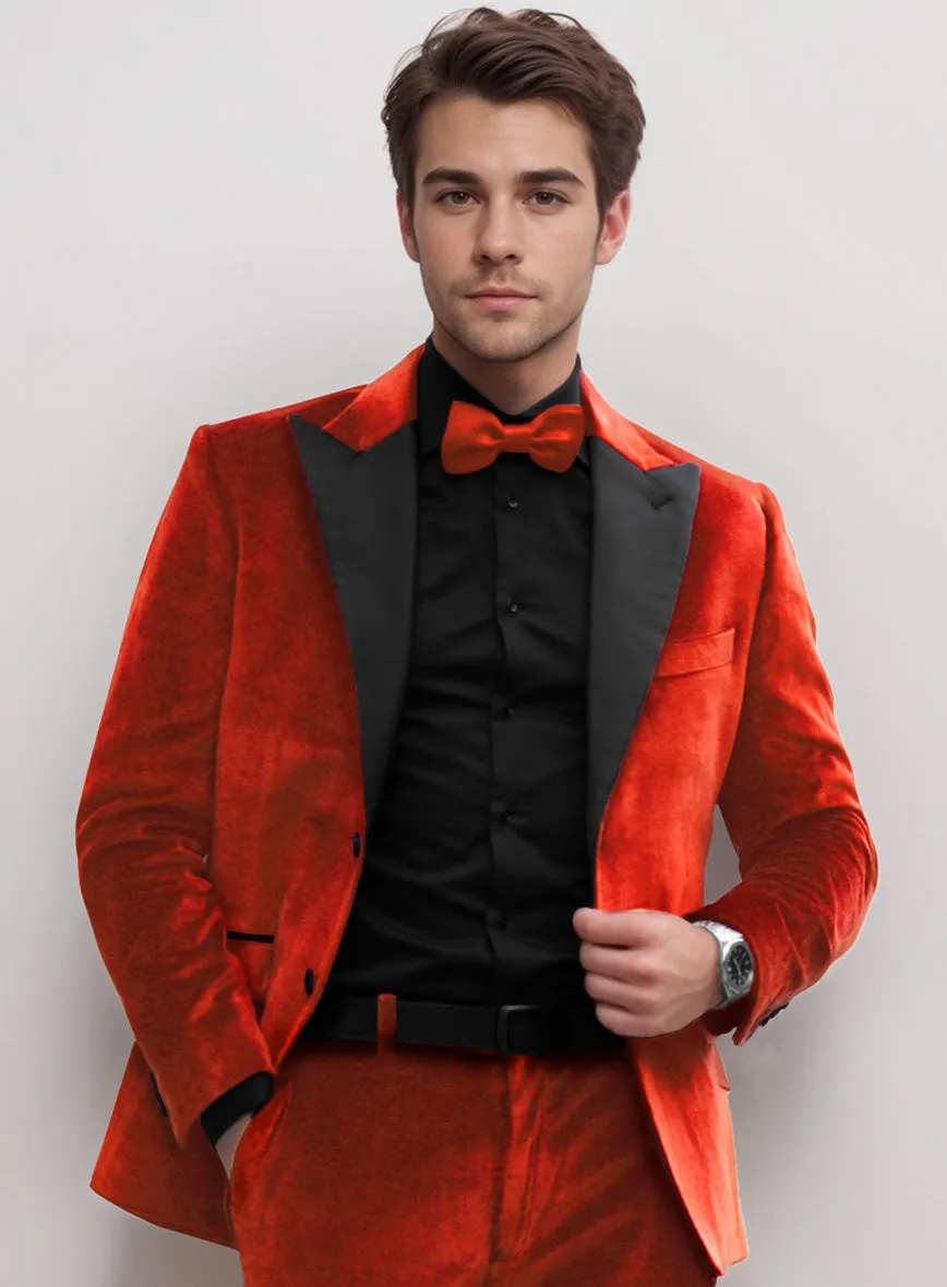 Kingsman Orange Velvet Tuxedo Suit