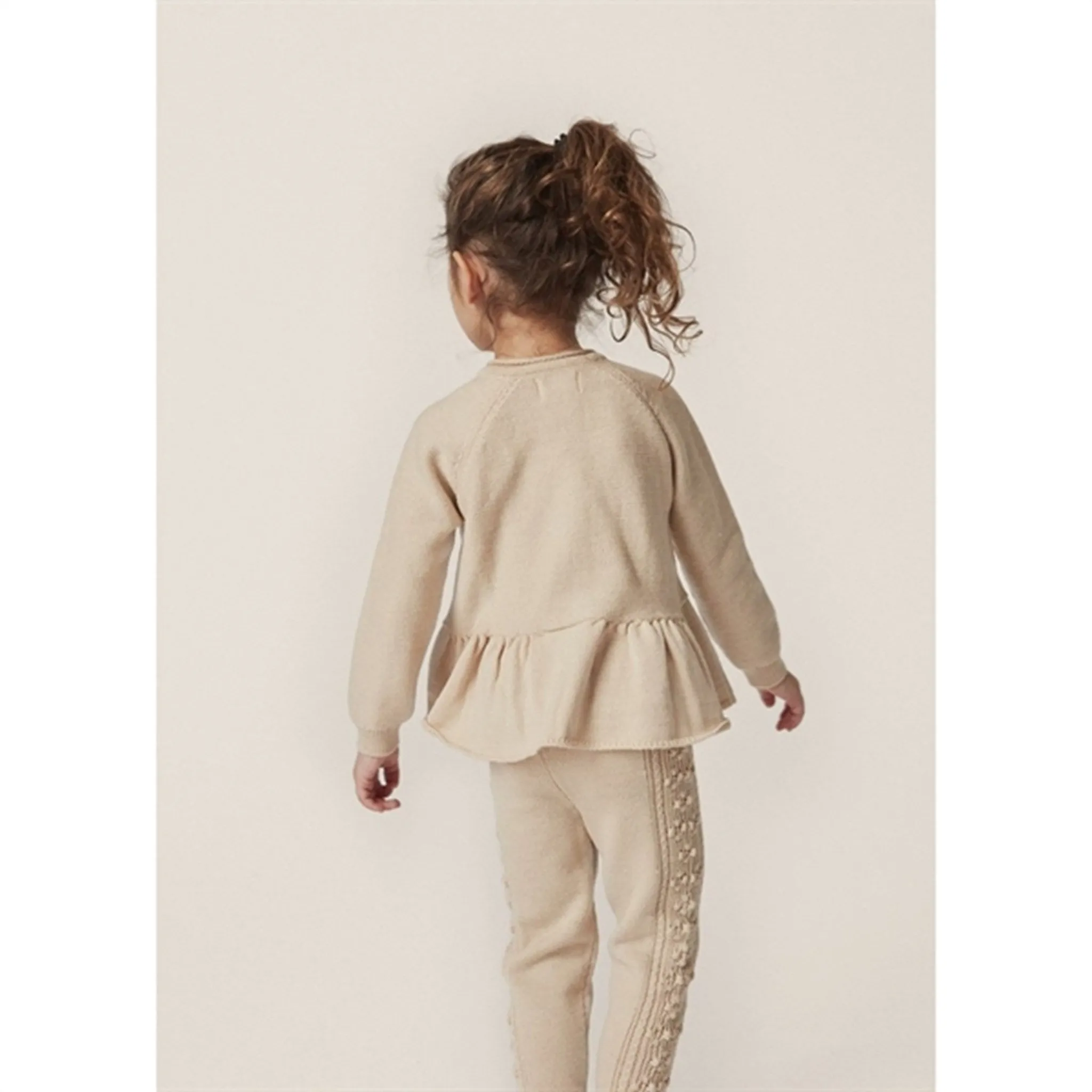 Konges Sløjd Almond Milk Cabby Knit Wool Pants