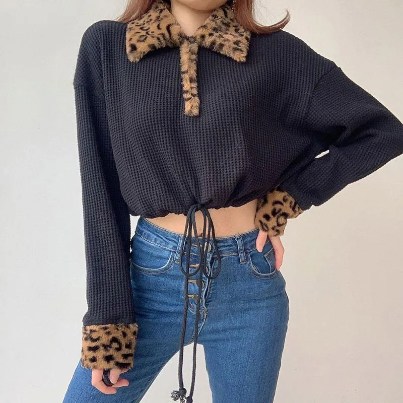 Leopard Collar Top SD00962